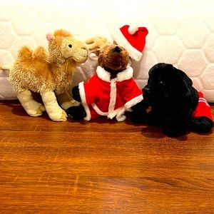Webkinz by Ganz Vintage Reindeer, Camel & Black Lab